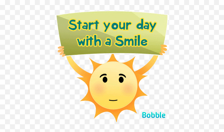 Via Giphy - Good Morning Start Your Day With A Smile Sticker Emoji,Eagles Gif Emoticon