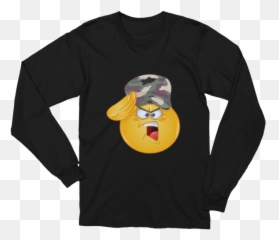 Unisex Soldier Saluting Emoji Long - Deep State T Shirt,Saluting Emoji