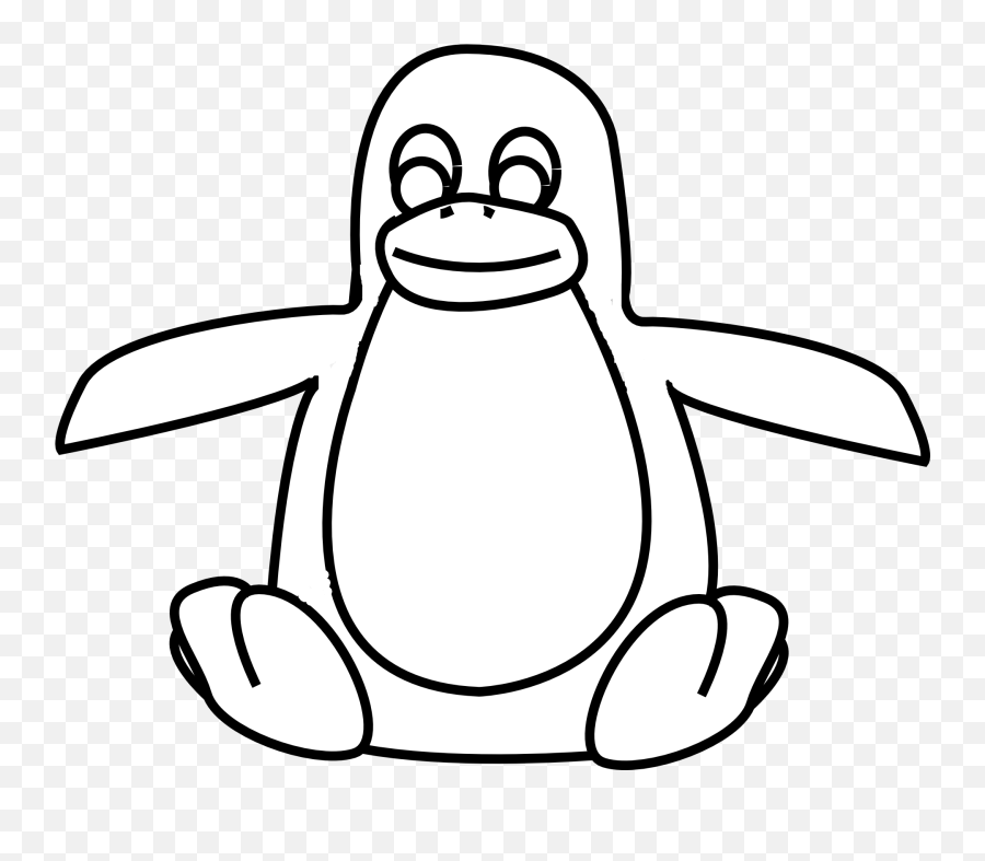 Penguin Picture As Sketch Free Image - Outline Images Of Cartoon Penguins Emoji,Penguin Emotion