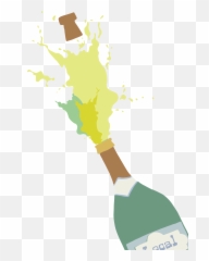 Delivery - Pop Champagne Emoji,Two Champagne Bottels Emoji