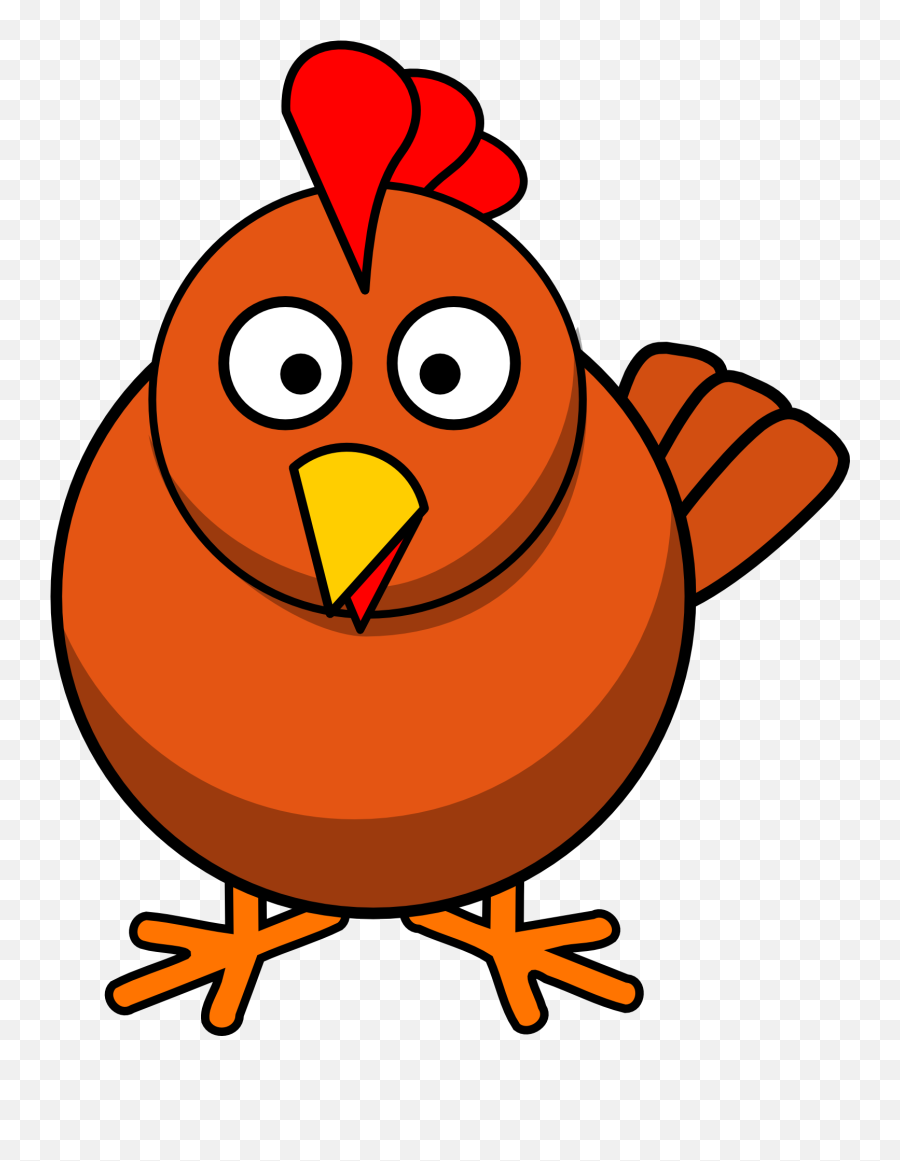 Chicken With Beak Clipart Free Image - Chicken Clipart Emoji,Facebook Emotions Chickens