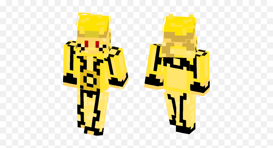 Kyuubi Mode Minecraft Naruto Skin - Skin Naruto Minecraft Kurama Emoji,9 Tails Kurama Emoticon