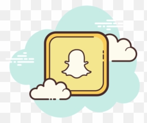 Snapchat Icon In Cloud Style - Youtube Logo Cartoon Emoji,Snapchat Vacation Bit Emoji Guys