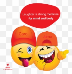 Airtel Kenya On Twitter Laughter Is Strong Medicine For - Emoji Funny Sticker Png,Never Mind Emoticon