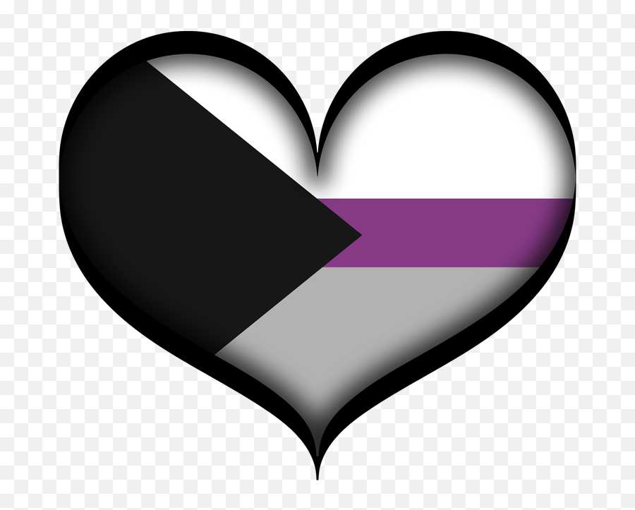 Demisexual Heart - Demisexual Flag Heart Emoji,Demisexual Emoji