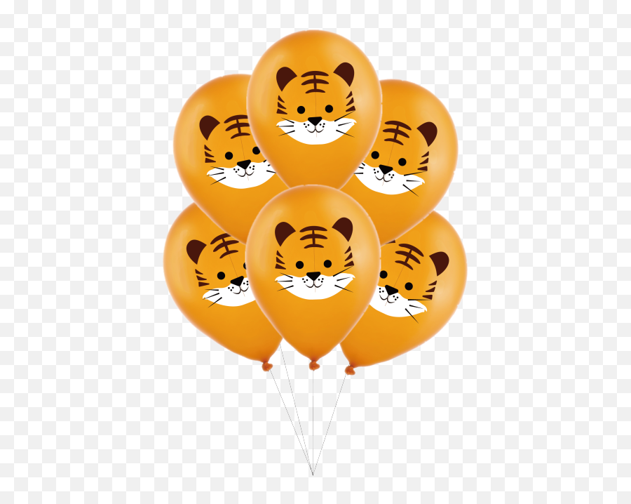 10pcs New Forest Animal Theme Party Balloon Set Cartoon Emoji,Emoticon Birthday Ballons