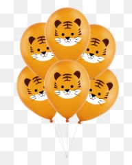10pcs New Forest Animal Theme Party Balloon Set Cartoon Emoji,Emoticon Birthday Ballons