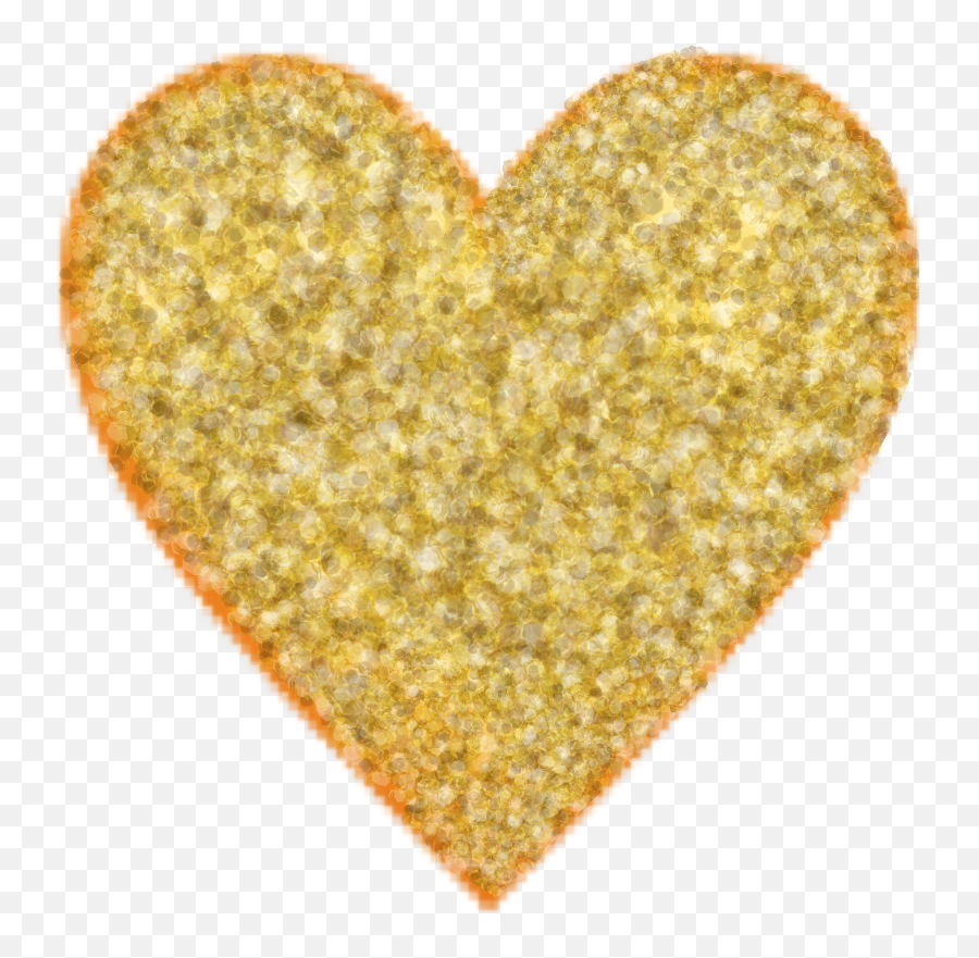 Glitter Heart Iphone Sticker By Emoji,Emoji Glittering
