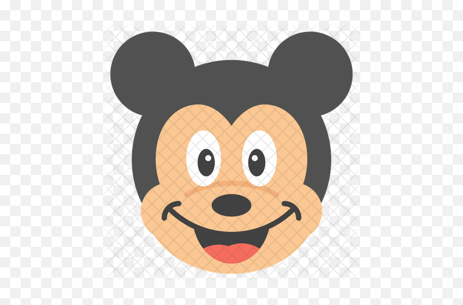 Mickey Mouse Emoji Icon - Happy,Burger Star Emoji