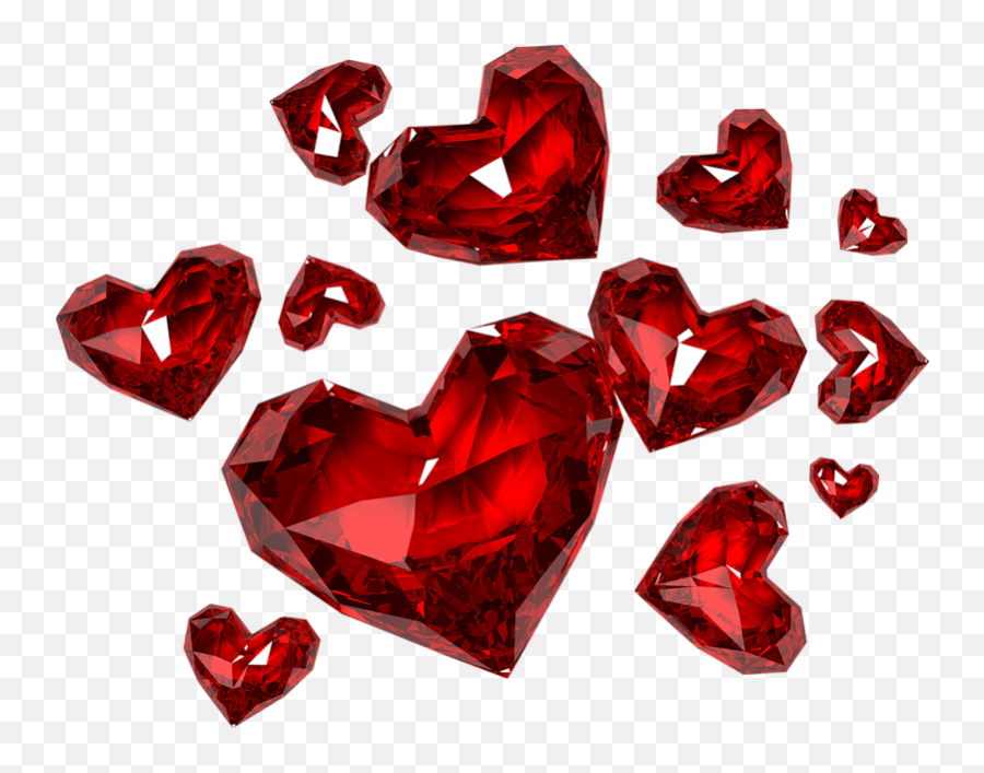 Diamond Heart Png U0026 Free Diamond Heartpng Transparent - Red Transparent Background Heart Transparent Emoji,Dimond Emoji