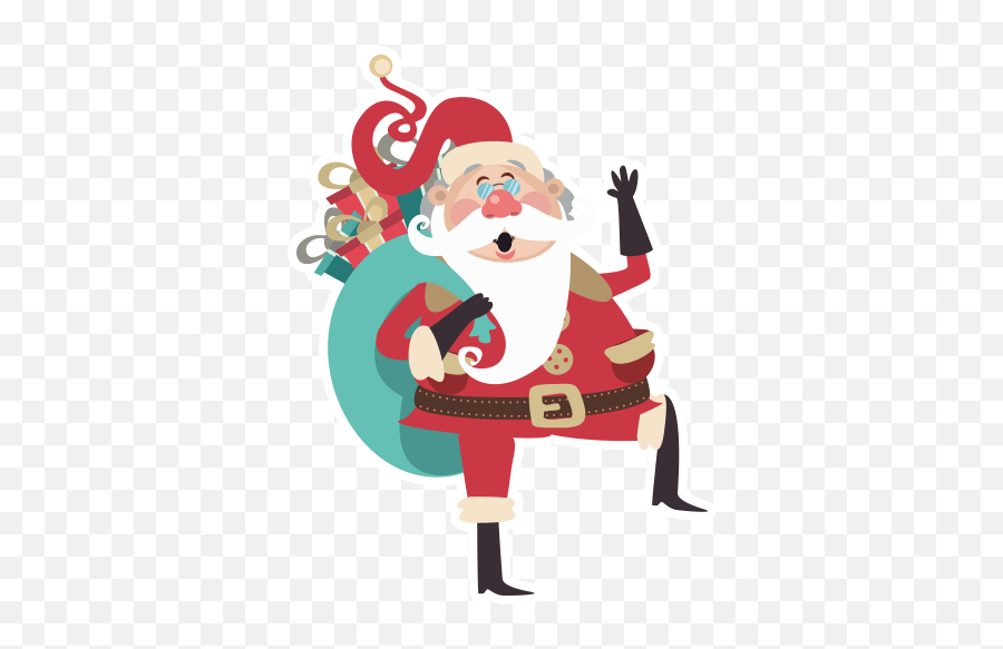 Santa Claus By Marcossoft - Sticker Maker For Whatsapp Emoji,Santa Emoji Svg