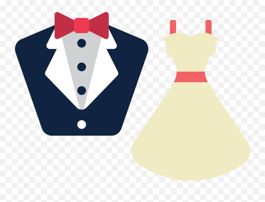 Wedding Dress Suit Clip Art - Formal Attire Clipart Png Emoji,Wedding Dress Emoji