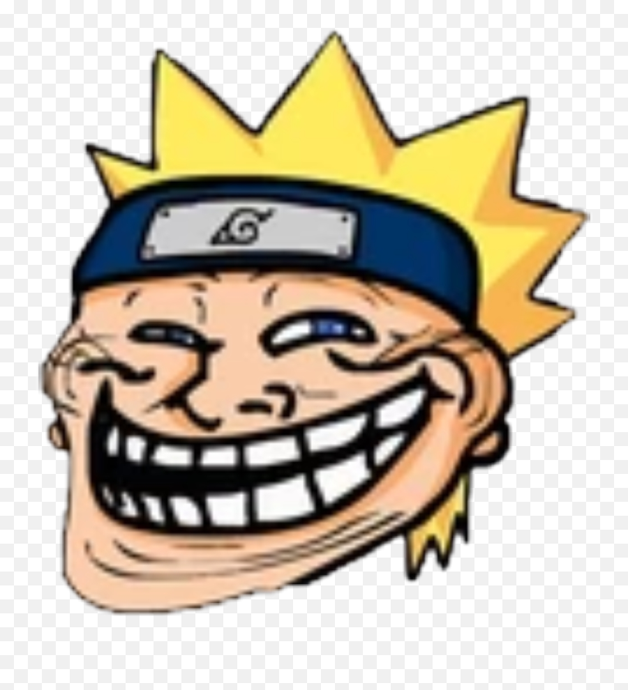 Naruto Chelou Sticker - Troll Face Naruto Emoji,Naruto Emoticon