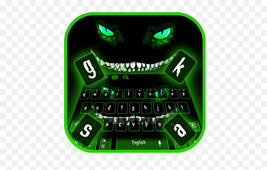 Amazoncom Devil Cheshire Cat Smile Keyboard Theme - Alice In Wonderland 2010 Cat Emoji,Cat Smile Emoji