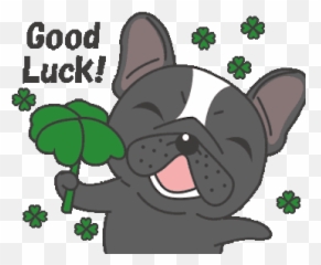 Funny Black Bulldog Animated By Van Khanh Nguyen - Language Emoji,Jiff Emoji