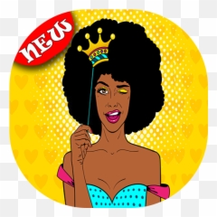 African Melanin Emojis - Black Christmas Ball Png,African American Emoji