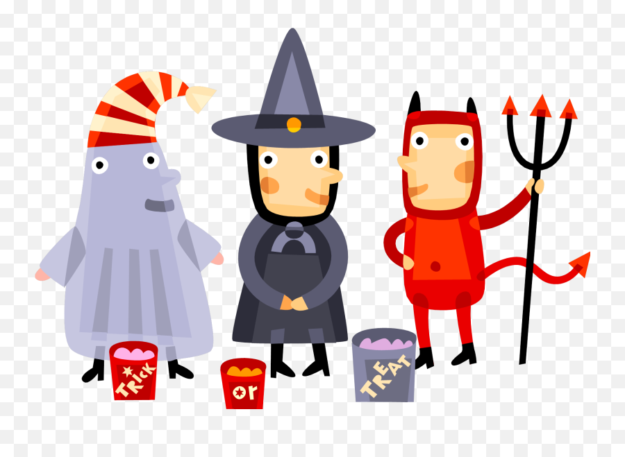 Spooky Clipart October - Halloween Costume Clipart Png Halloween Party For Kids Poster Emoji,Emoticons Costumes