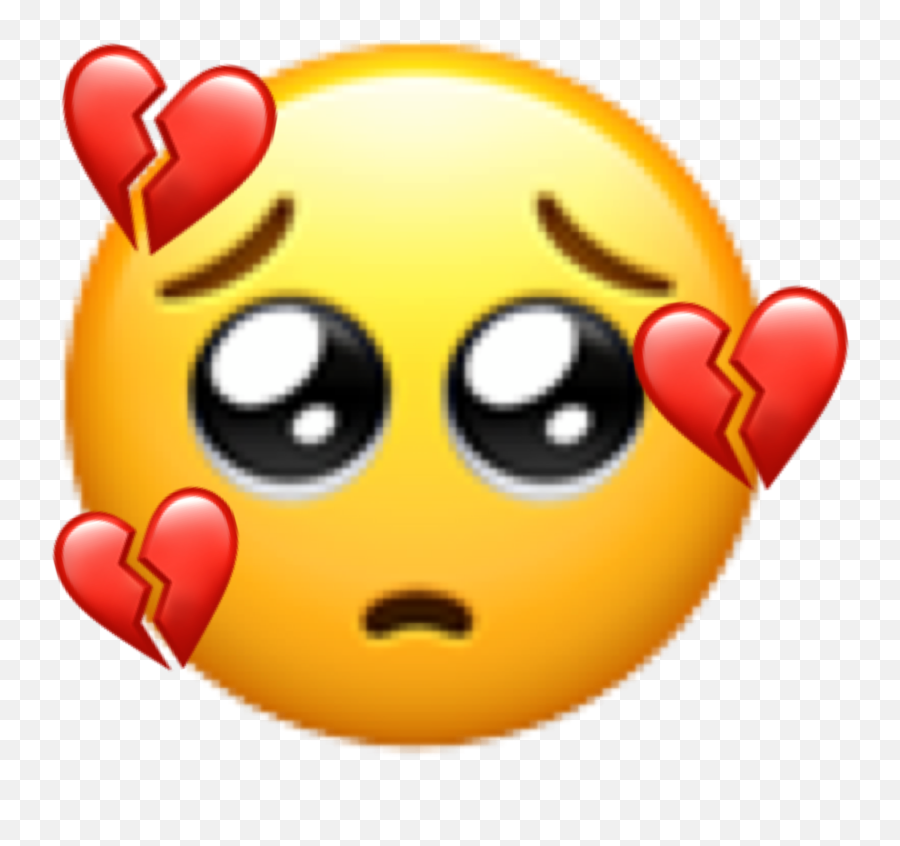 Emoji Iphone Iphoneemoji Emotka Sad Sticker By Ula - Heart Broken Emoji,Internet Emoji