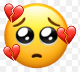 Emoji Iphone Iphoneemoji Emotka Sad Sticker By Ula - Heart Broken Emoji,Internet Emoji