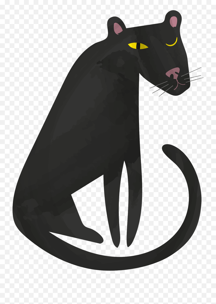 Pantera Negra Clipart Dibujos Animados Descargar Gratis - Panthere Noire Dessin Png Emoji,Pantera Emoji