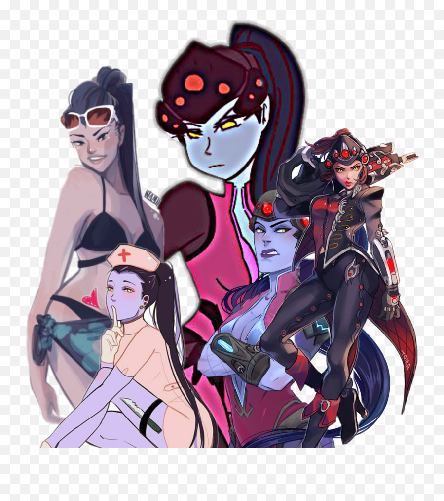 Overwatch Widowmaker Sticker - Harley Quinn Emoji,Widowmaker Emoji