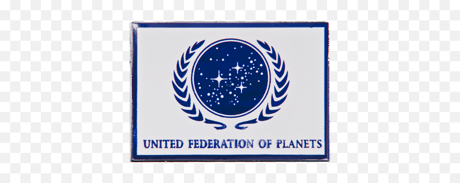 United Federation Of Planets Flag Pin - Star Trek Logo Föderation Emoji,Emotions Of Spock Poster