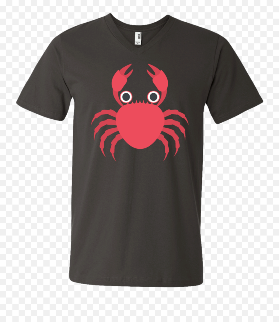 Crab Emoji Menu0027s V - Neck Tshirt U2013 Wind Vandy,Desert Island Emoji