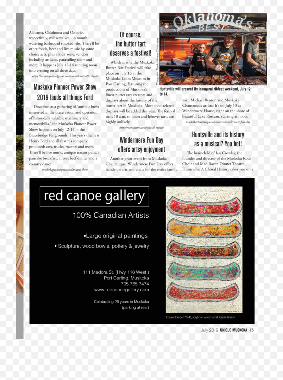 Uniquemuskoka - July2019 Issue18 Sandwich Emoji,Emotion Tiles For Kids