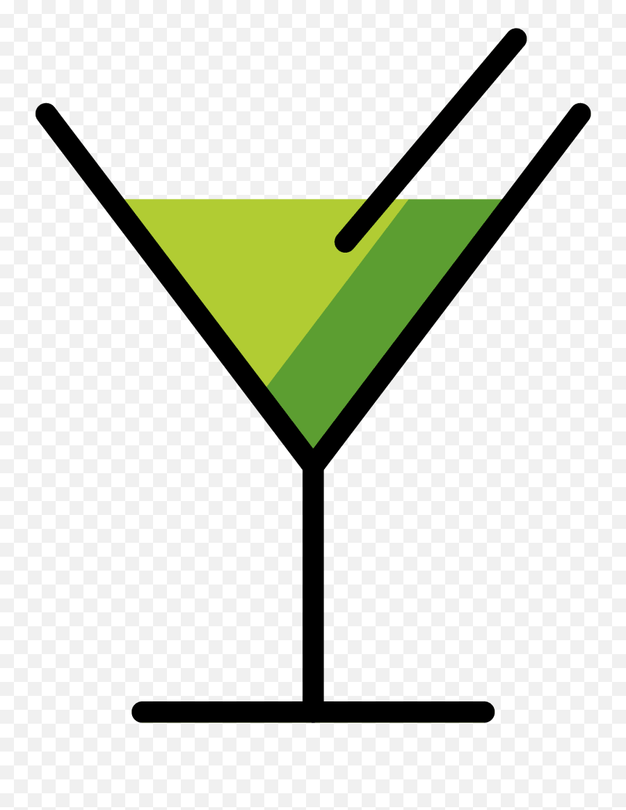 Cocktail Glass Emoji Clipart Free Download Transparent Png - Emoji Cocktail Png,Vodka Emoji