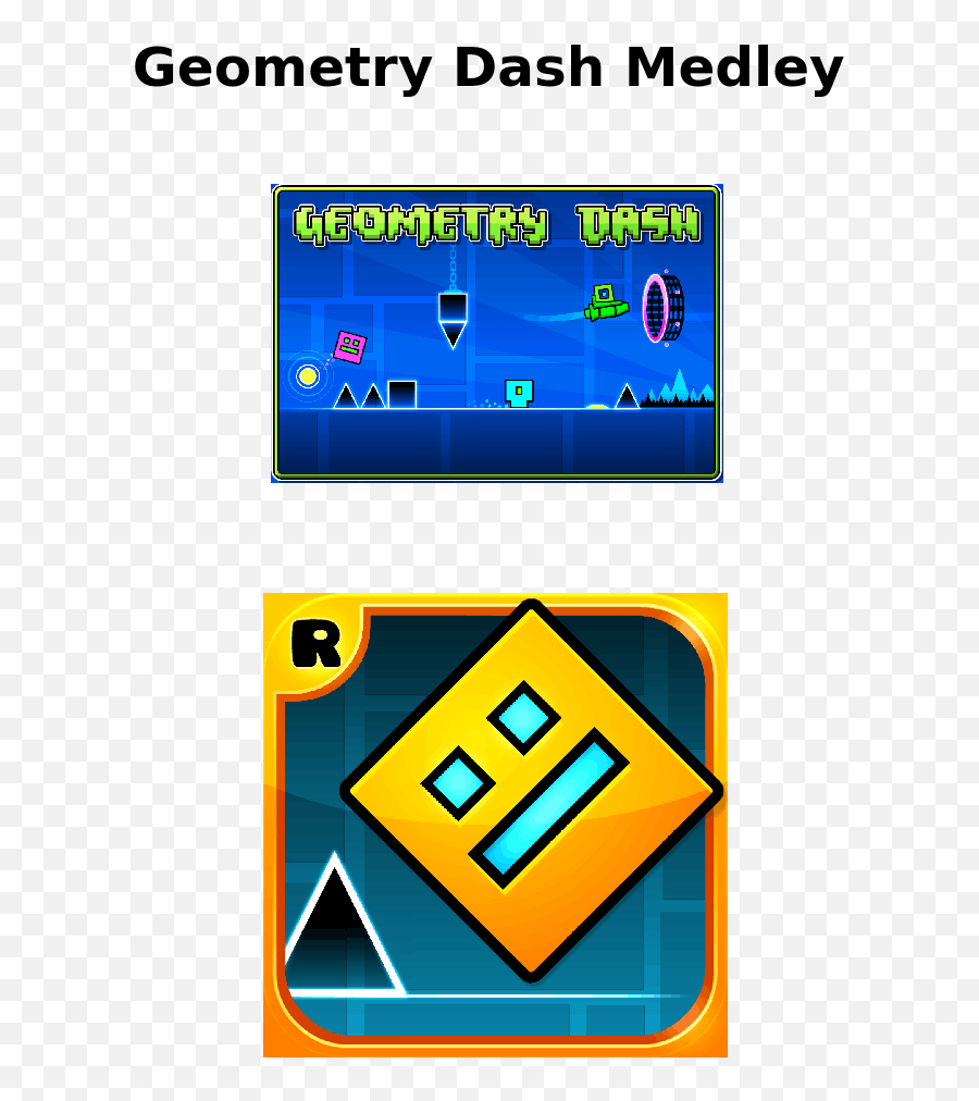 Geometry Dash Medley Update 19 Sheet Music For Piano - Stickers De Geometry Dash Emoji,I Second That Emotion Sheet Music Free For Piano, Guitar