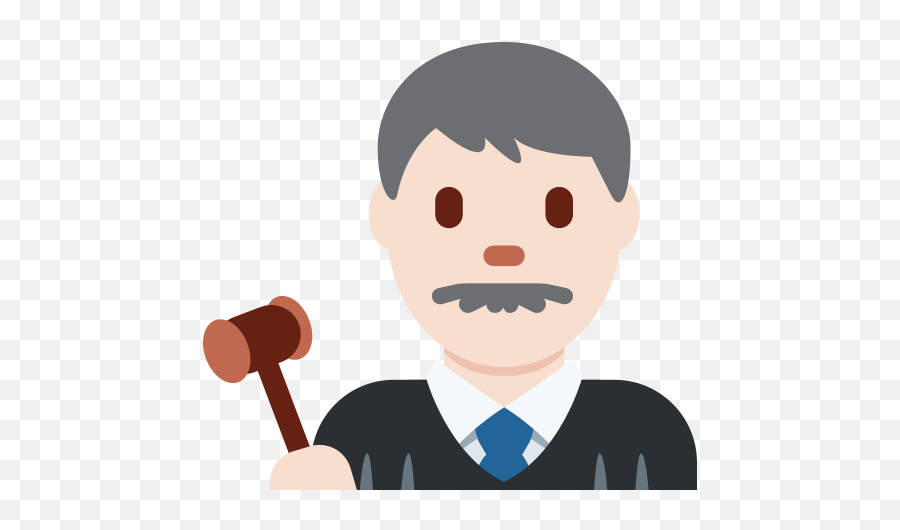 Man Judge Emoji With Light Skin Tone - Mirembe College Of Health,Scales Of Justice Emoji