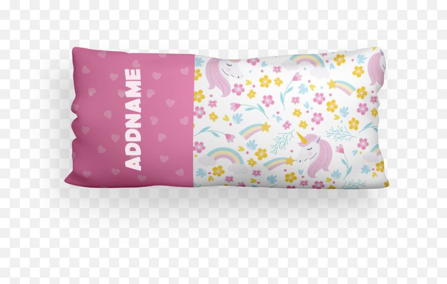 Dreamy Pink Unicorn Baby Husk Pillow - Decorative Emoji,Pictures Of Unicorn Emoji Pillows