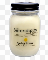 Spring Breeze Handpoured Soy Candle - Fresh Emoji,Glass Jar Of Emotions