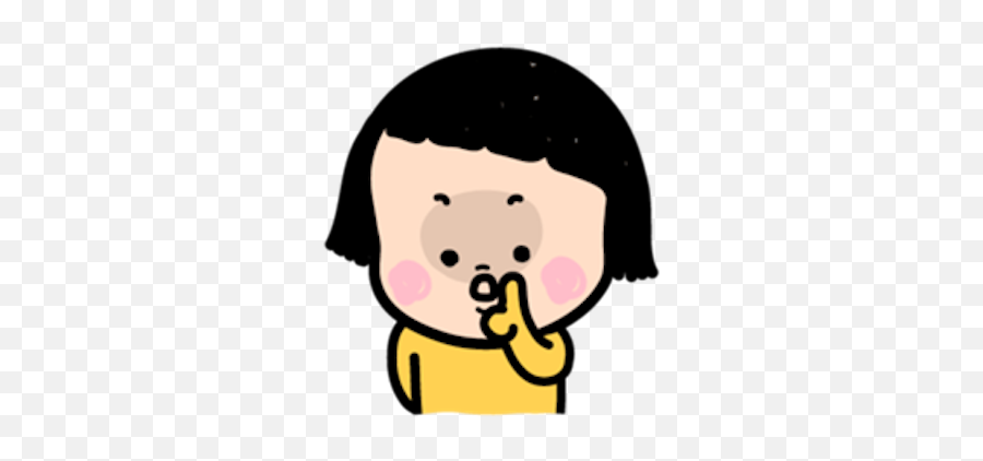 Mimi - Little Girl By Van Khanh Nguyen Mobile Girl Sticker Emoji,Neko Papa Heart Emoticon