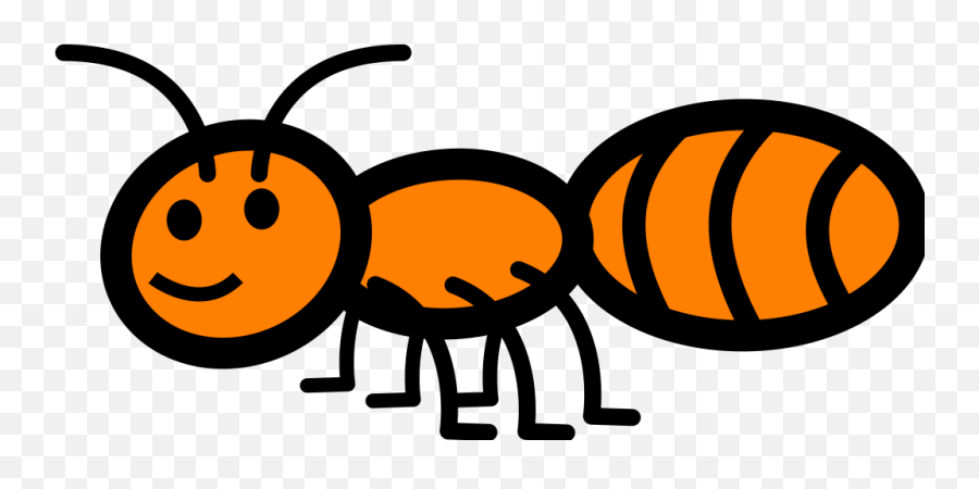 Walking Orange Ant Png Svg Clip Art For Web - Download Clip Trocadéro Gardens Emoji,Emoticon Of An Ant