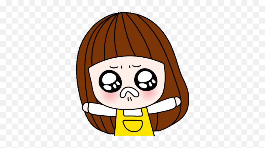 Girl Cute Sticker - Girl Cute Cry Discover U0026 Share Gifs Emoji,Crying Emoji Female Pop Sweater
