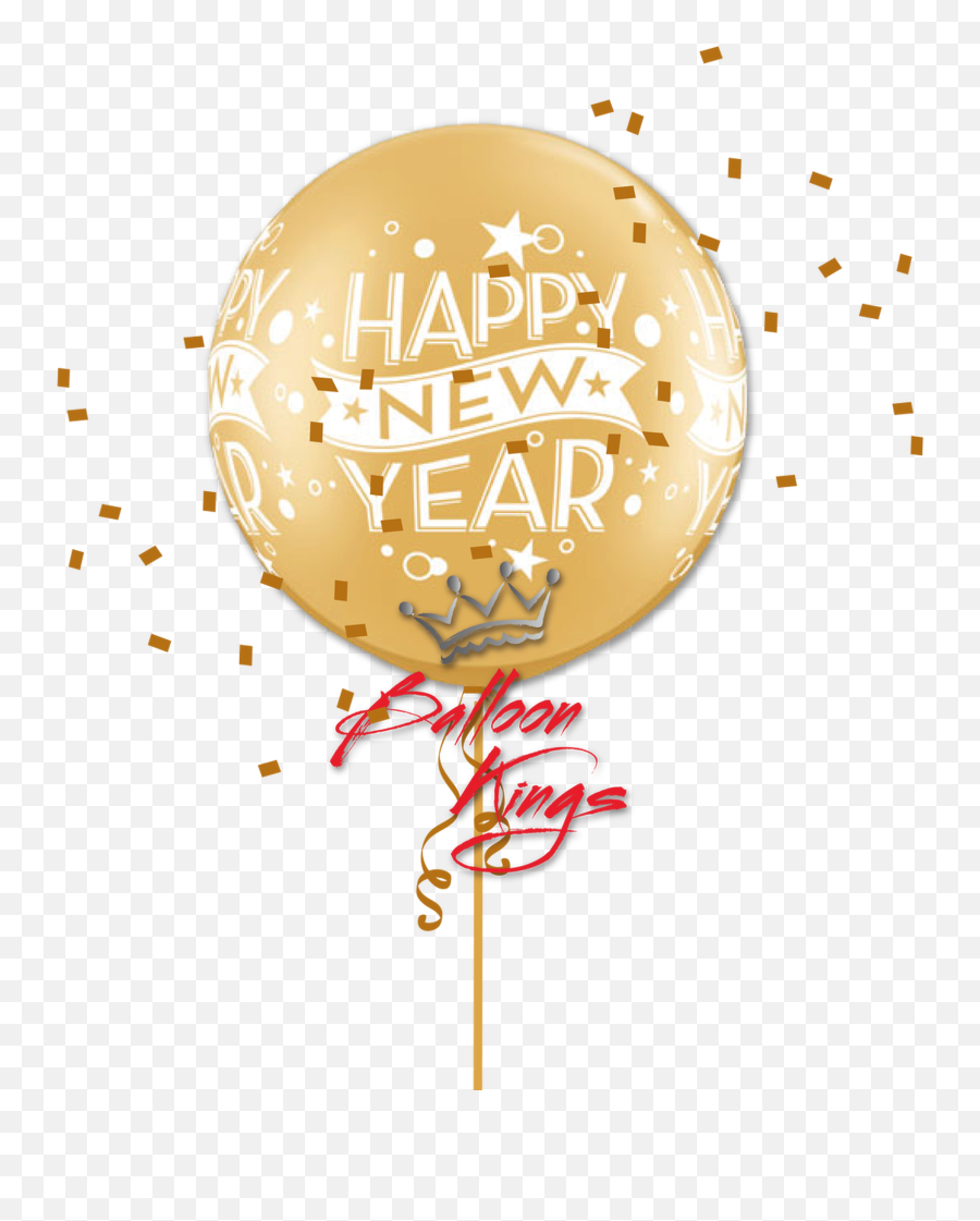 30in Latex Gold New Year Confetti Emoji,Fb Happy New Year Emoji