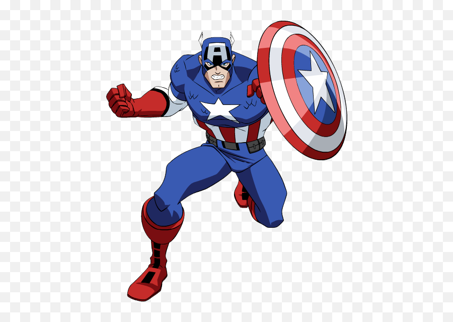 Captain America Clipart - Avengers Mightiest Heroes Captain Emoji,Captain Marvel Emoji