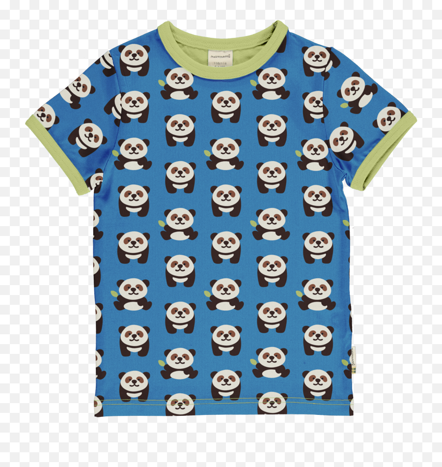 Maxomorra Playful Panda Organic Cotton T - Shirt Short Sleeve Emoji,Onion Head Emoticon