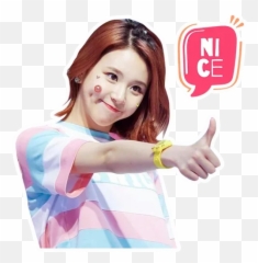 Telegram Sticker From Twice Pack Emoji,Emoji Girl With Red Hair With Thumbs Up
