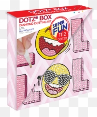 Lol Kit Small Diamond Dotz Dotz Box Diamond Painting Kit Emoji,Diamond Square Emoji