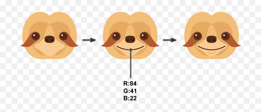 How To Create A Sloth Illustration In Adobe Illustrator Emoji,Emoji Scratching Chin