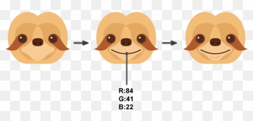How To Create A Sloth Illustration In Adobe Illustrator Emoji,Emoji Scratching Chin