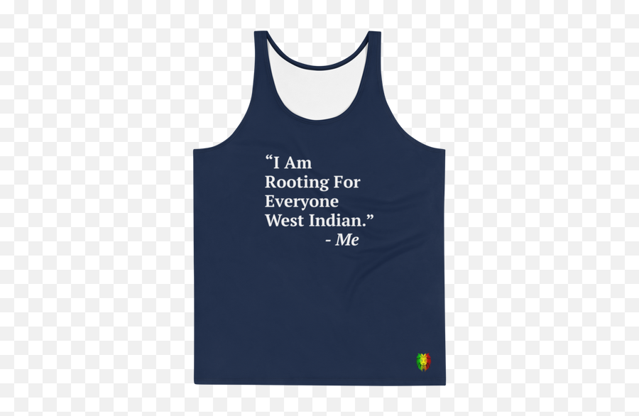 I Am Rooting West Inidan Unisex Tank Top Set U2013 Carib Emoji,Blue Print Emoji