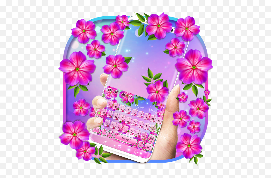 Flower Blossom Keyboard - Google Playu0027d Ttbiqlr Floral Emoji,Emojis Flowers