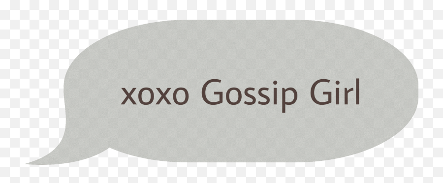 Gossipgirl Text Xoxogossipgirl Xoxo - Horizontal Emoji,Gossip Girl Emoji
