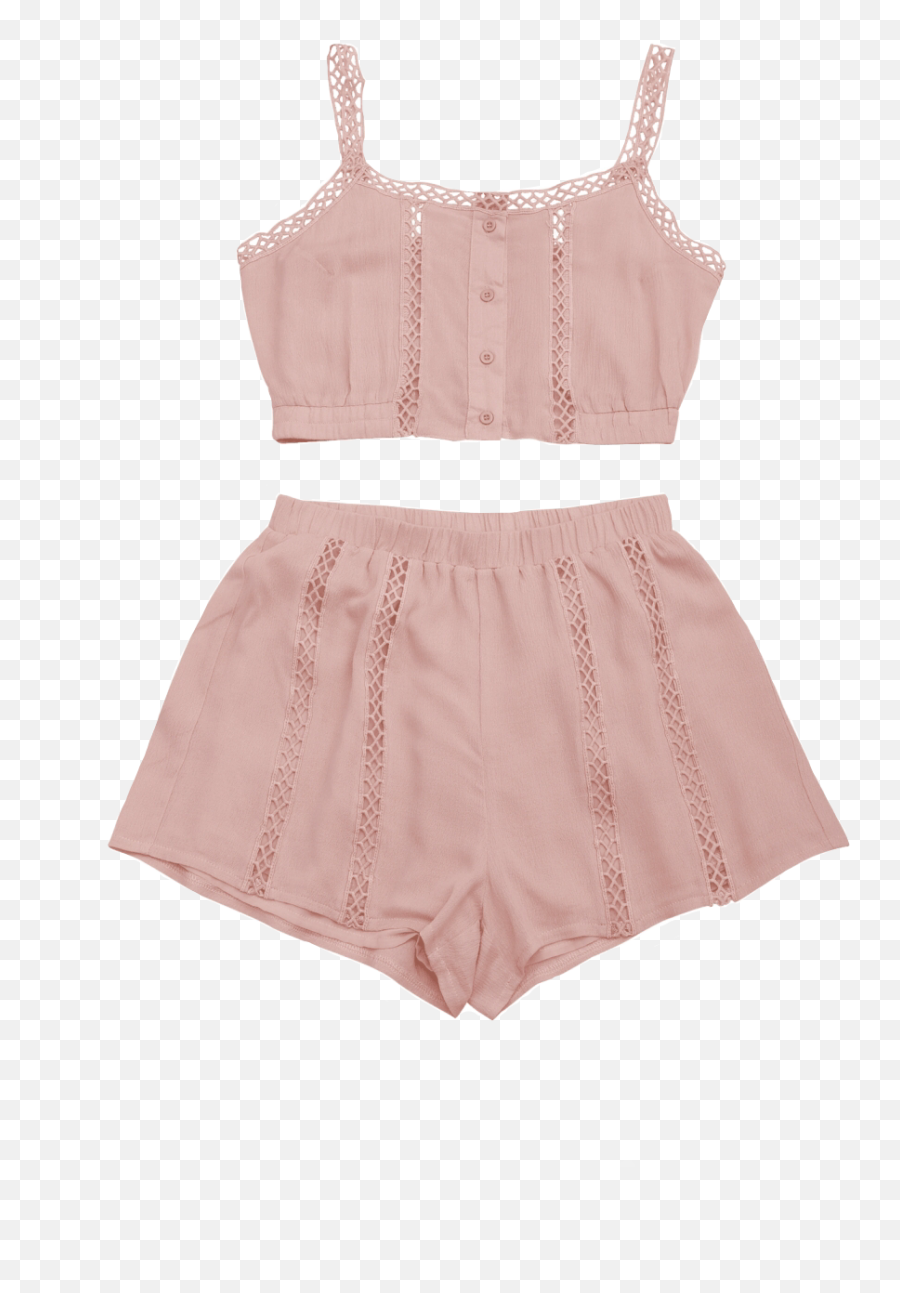 Pink Blush Fancy Twopiece Outfit - Cute Clothes Png Emoji,Emoji Two Piece Outfit