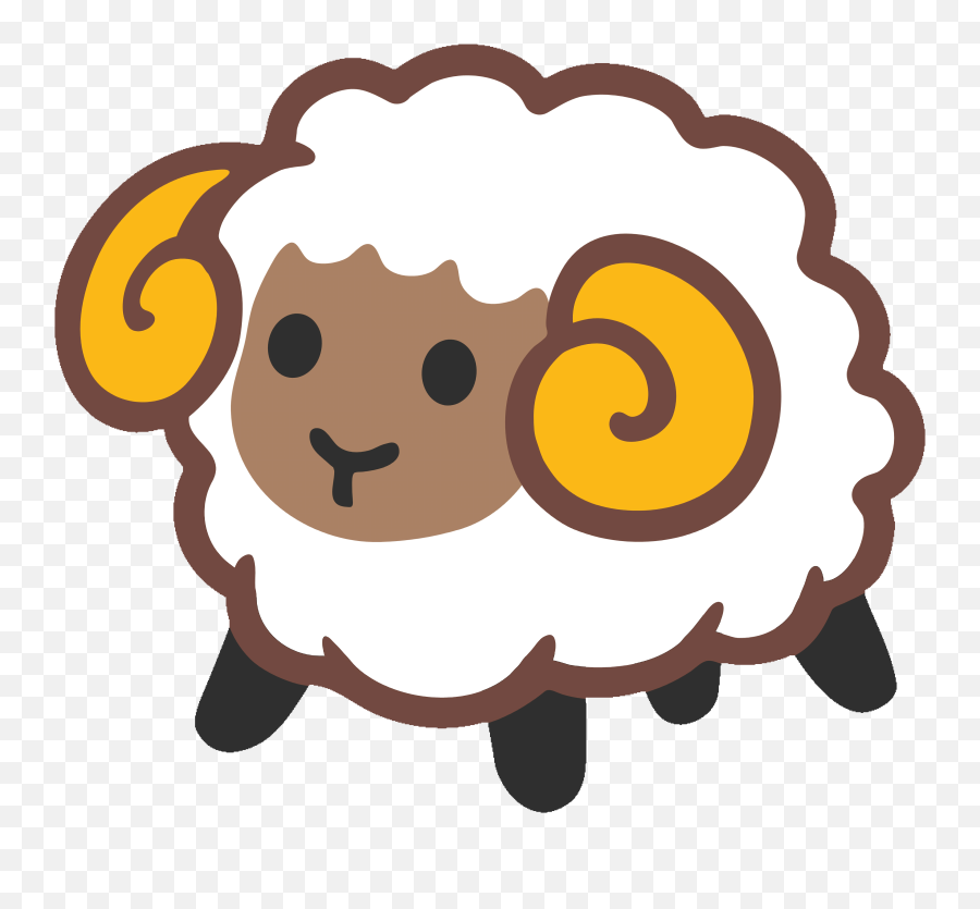 Huck - Transparent Cute Sheep Cartoon Emoji,Knock Knock Jokes With Emojis