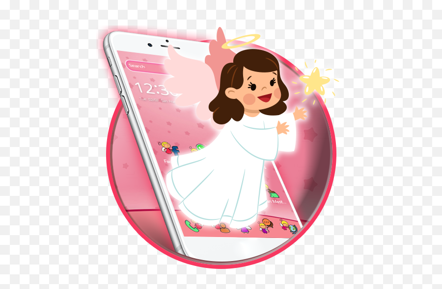 Amazoncom White Angel Fairy Theme Appstore For Android - Fairy Emoji,Angel Money Emoji