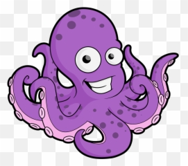 Cartoon Octopus Clipart Kid - Octopus Clipart Png Emoji,Purple Octopus Emoji